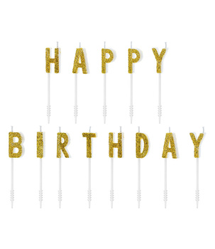 Świeczki urodzinowe na tort Happy Birthday