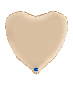 Balon Foliowy Serce Satynowe Kremowe 46 cm – Grabo