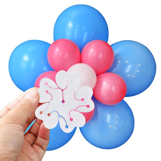 Klipsy do tworzenia rozet z balonów DOUBLE 10szt.