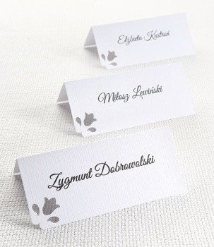 Wizytówka personalizowana - wycięty kwiat