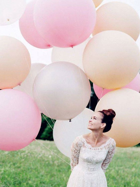 Balon lateksowy GIGANT 1m - różowy