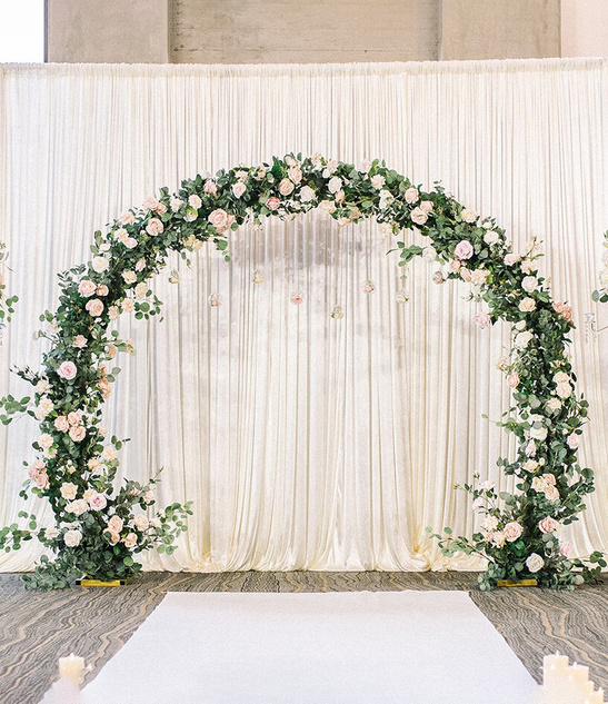 Koło metalowe ŁUK podwójny do dekoracji – 260 cm na wesela i inne wydarzenia