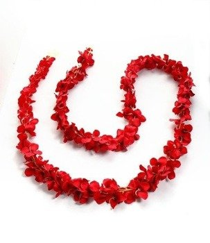 Girlanda kwiatowa Wisteria 2m - czerwony