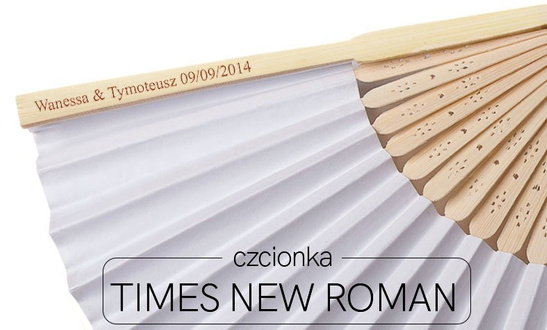 Wachlarz papierowy z PERSONALIZACJĄ - brąz