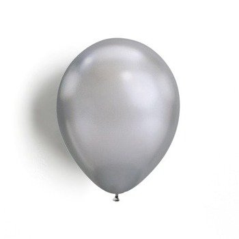 Balony Lateksowe srebrne 30cm  - 100 szt. na Śluby, Urodziny, Eventy