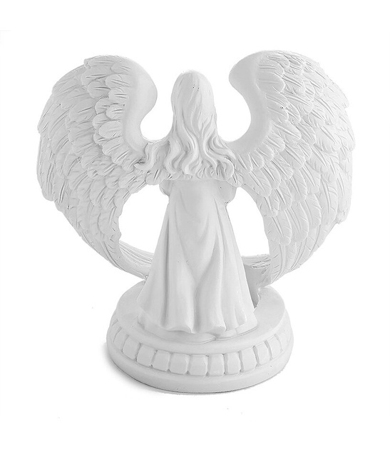 Świecznik gipsowy Anioł - 15,5cm