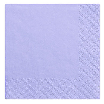 Serwetki papierowe liliowe 33x33 cm – 20 szt. • 3-warstwowe dekoracyjne
