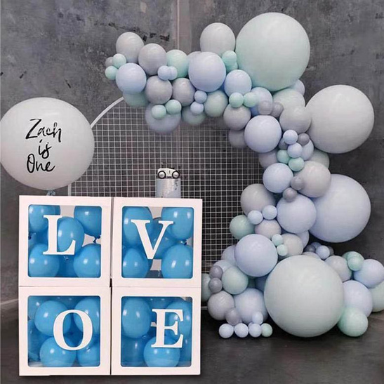 Pudełka dekoracyjne z napisem LOVE - białe