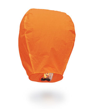 Lampion latający SkyWish - pomarańcz