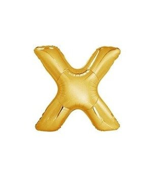 Balon foliowy 40cm - złota litera X