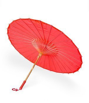 Parasolka chińska czerwona