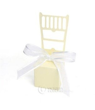 Pudełeczko krzesełko ECRU RIBBON