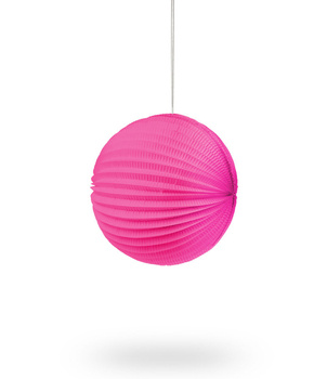 Lampion AKORDEON 20cm - róż