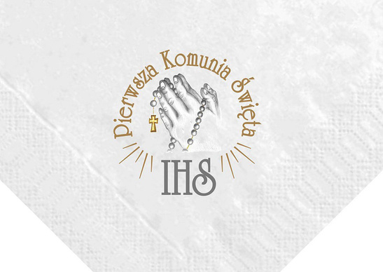 Serwetki I Komunia Święta - różaniec 20szt