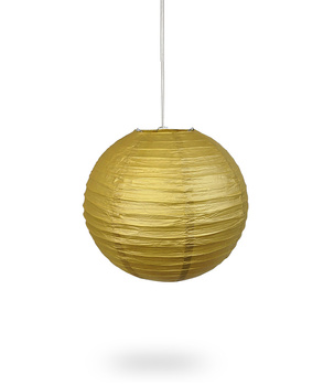 Lampion papierowy złoty 30 cm – dekoracja na wesele, urodziny i Inn.