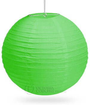 Lampion papierowy KULA 60cm - zielony