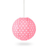 Lampion KULA papier DOT 30cm - różowy