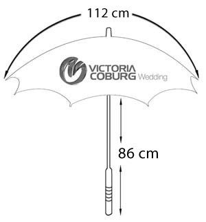 Parasolka Przezroczysta 110 cm – Stylowa i Funkcjonalna Ochrona