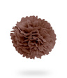 Pompon z bibuły 30cm - brązowy