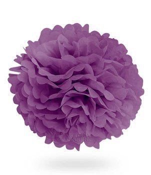 Pompon z bibuły KULA 50cm - purpurowy