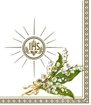 Serwetki I Komunia Święta - konwalie 20szt