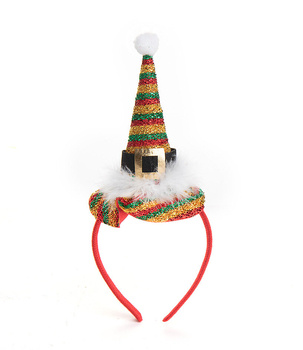 Opaska do włosów świąteczny jednorożec