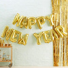 Balony foliowe napis HAPPY NEW YEAR złoty 40cm