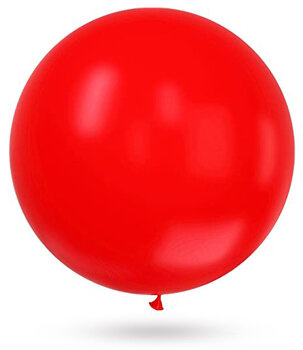 Balon lateksowy GIGANT 1m - czerwony