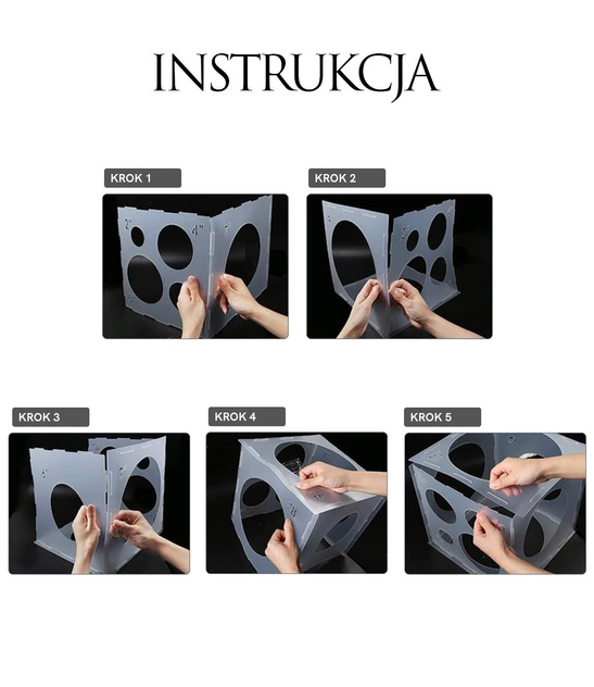 Miarka do Balonów Kostka Przymiar Balonowy Sizer Dekoracje Imprezowe