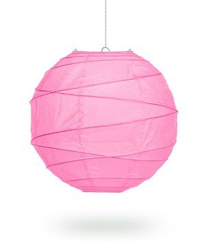 Lampion asymetryczny 30cm - róż