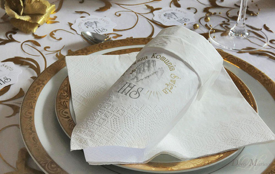 Serwetki I Komunia Święta - różaniec 20szt