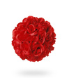 Kwiatowa kula 25cm - czerwona