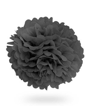 Pompon z bibuły KULA 40cm - czarny