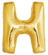 Balon foliowy 100cm - złota litera H