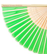 Wachlarz jedwabny z PERSONALIZACJĄ - zielony