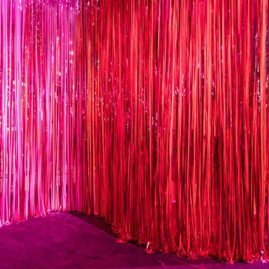 Kurtyna dekoracyjna Premium - czerwona