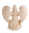 Świecznik gipsowy Anioł duży - 21cm