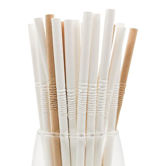 Rurki papierowe łamane 25szt. - biały