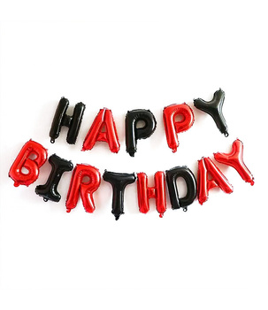 Balony foliowe napis HAPPY BIRTHDAY 40cm