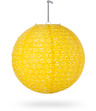 Lampion kula AŻUR 40cm -żółty