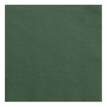 Serwetki 3 warstwowe but. zieleń - 20szt