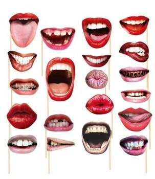 Gadżety do FOTOBUDKI USTA - 20szt