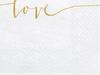 Serwetki z napisem LOVE - 20szt