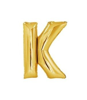 Balon foliowy 40cm - złota litera K