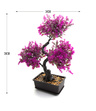 Bonsai Sztuczne Drzewko fuksjowe listki