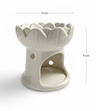 Kominek zapachowy ceramiczny kwiatowy 9 cm do aromaterapii