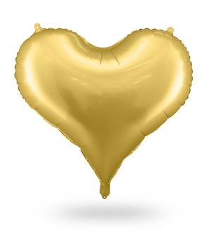 Balon foliowy metalizowany serce ZŁOTY GIGANT 75cm