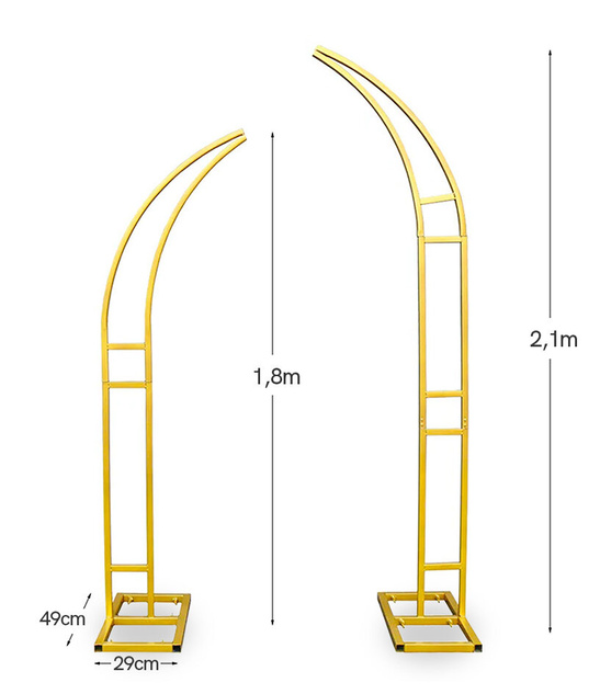 Kolumny stelaże łuki do tworzenia dekoracji 210cm i 180cm
