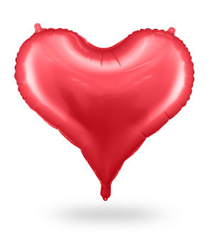 Balon foliowy metalizowany serce CZERWONY GIGANT 75cm
