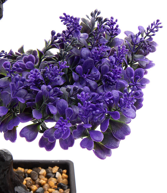 Bonsai Sztuczne Drzewko fioletowe listki